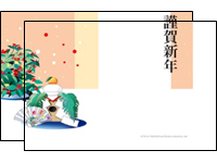 年賀状重なる