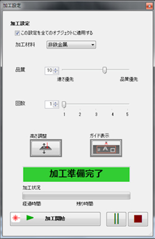 初心者でも使用可能なユーザーインターフェース