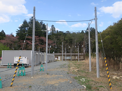 実証実験場の様子(写真は2020年度の様子)