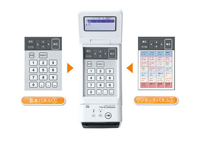 多機能の操作パネルと液晶ディスプレー搭載