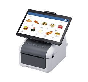 【ブラザー：画像】タブレット端末取り付け時のプリンターイメージ